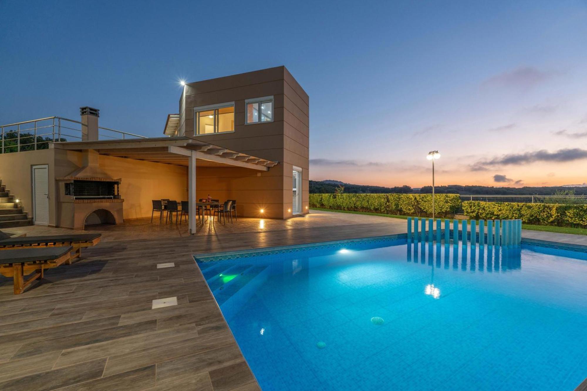 Villa Ariella With Sea View Agia Marina 외부 사진