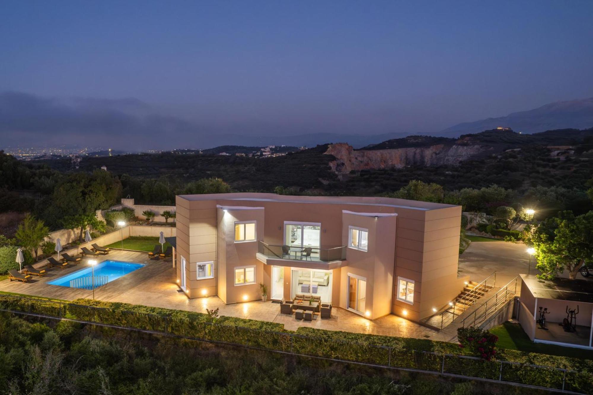 Villa Ariella With Sea View Agia Marina 외부 사진