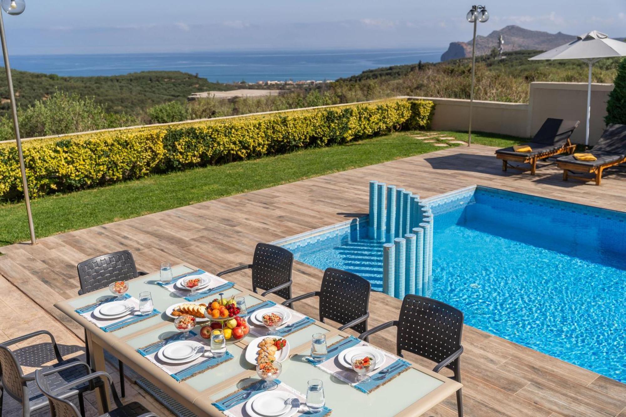 Villa Ariella With Sea View Agia Marina 외부 사진