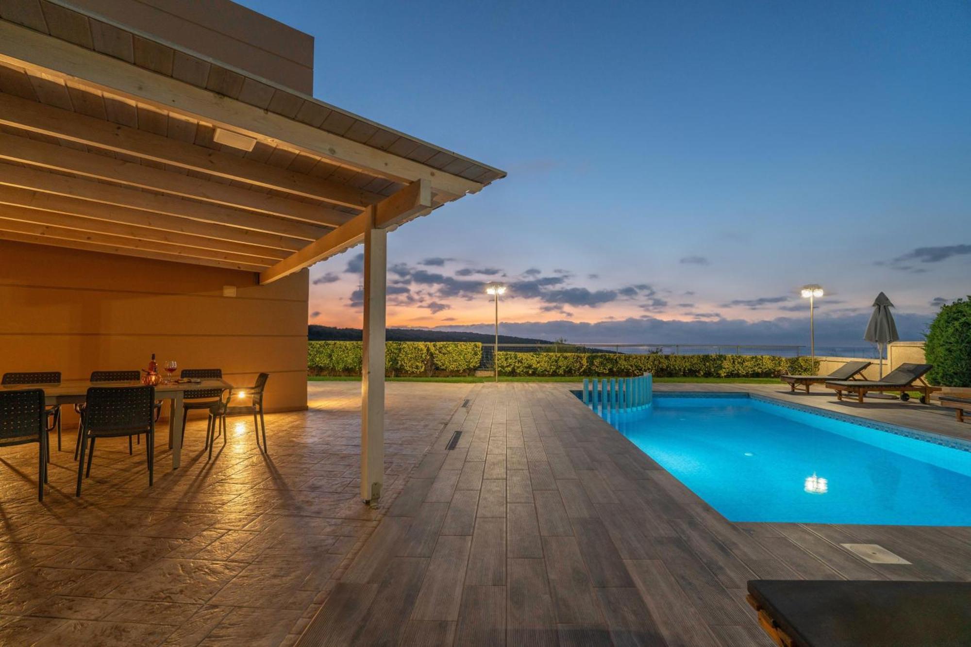 Villa Ariella With Sea View Agia Marina 외부 사진