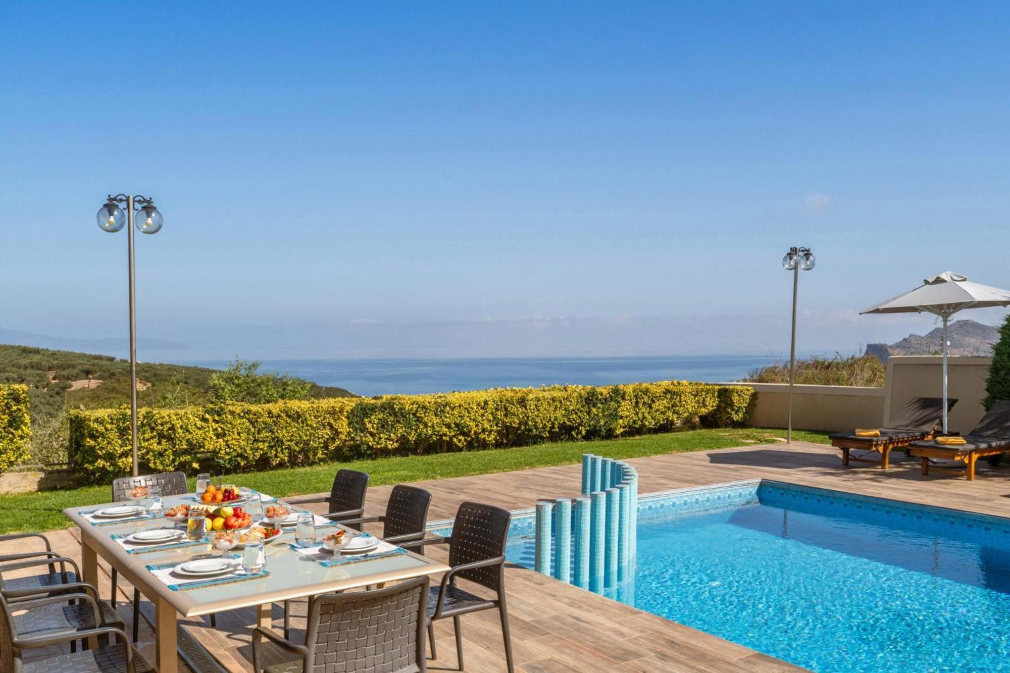 Villa Ariella With Sea View Agia Marina 외부 사진