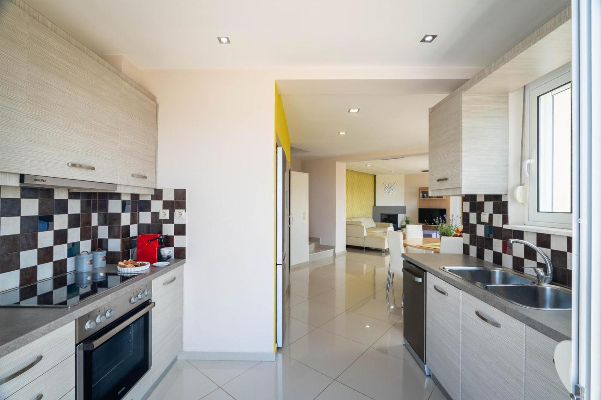 Villa Ariella With Sea View Agia Marina 외부 사진