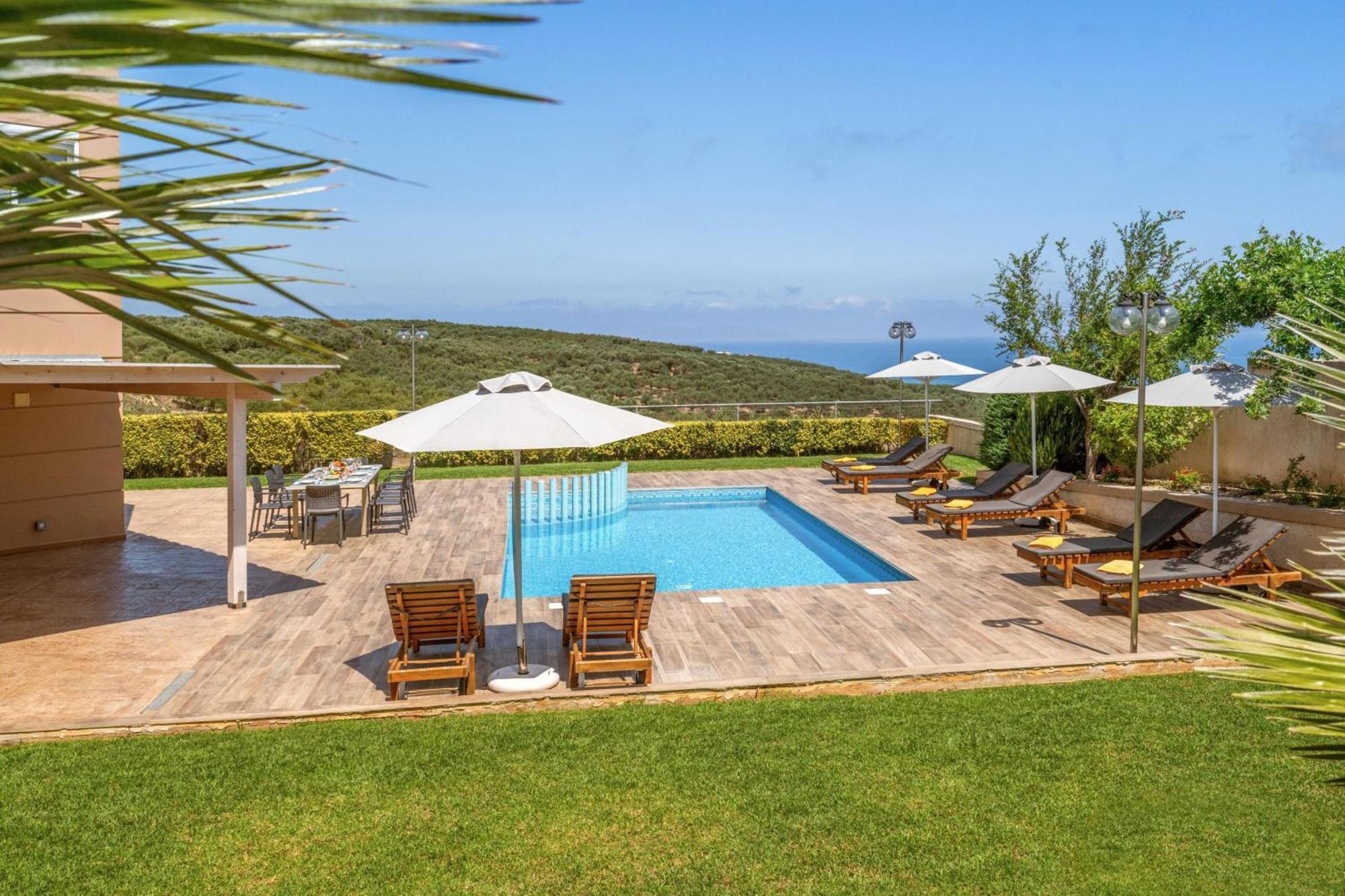 Villa Ariella With Sea View Agia Marina 외부 사진