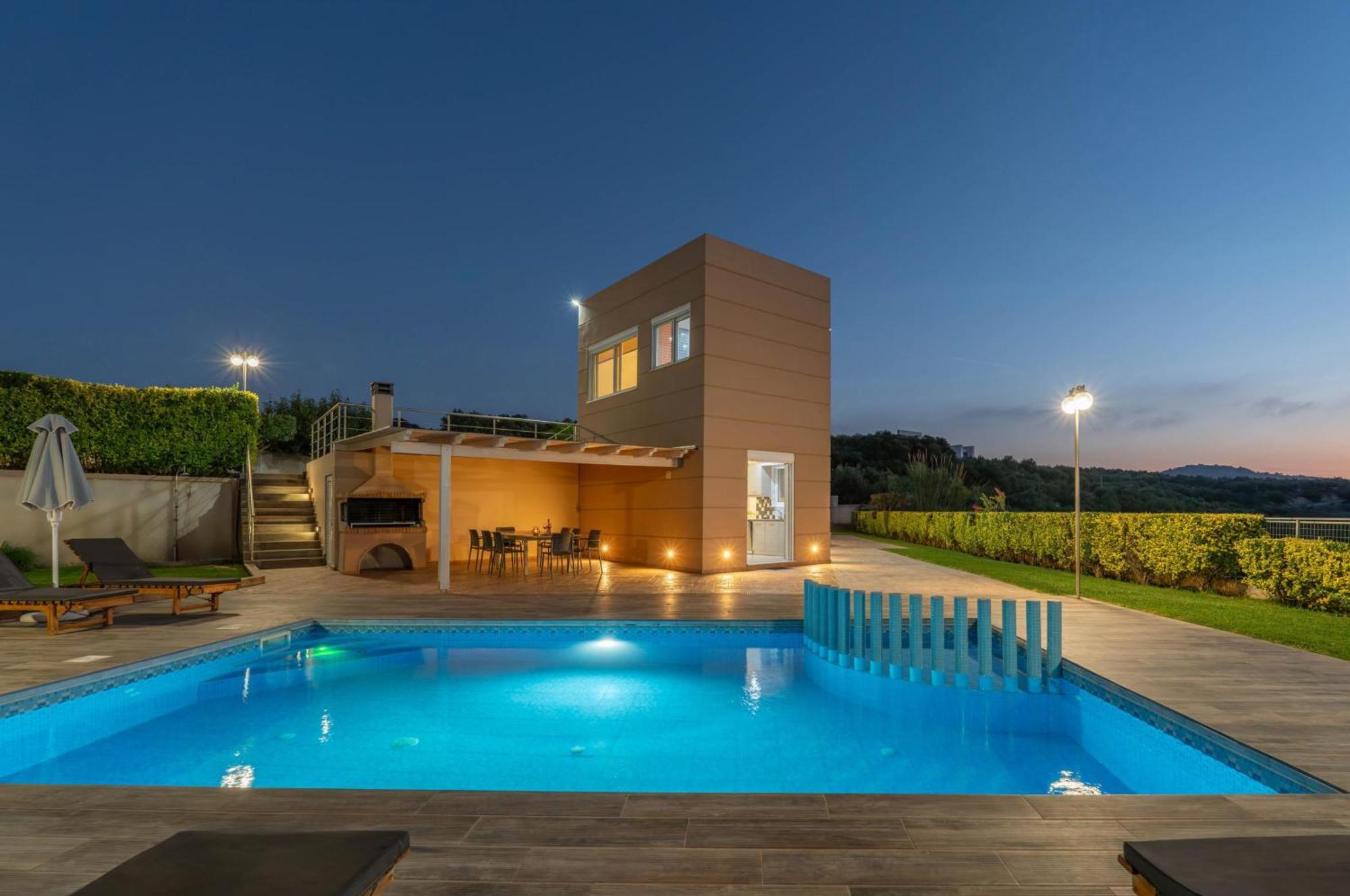 Villa Ariella With Sea View Agia Marina 외부 사진
